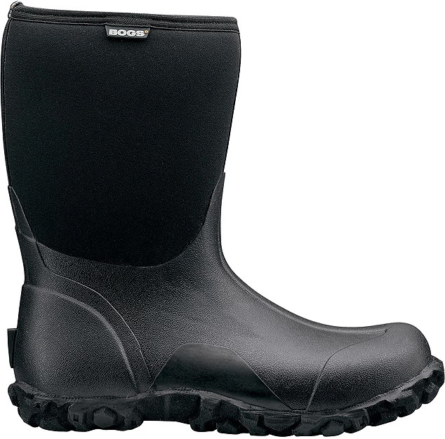 Men's Bogs Classic Mid shown in Black (Black)